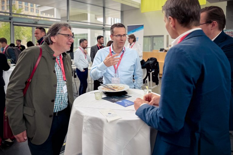 Networking over a delicious lunch buffet - Lean Leader Summit 2024